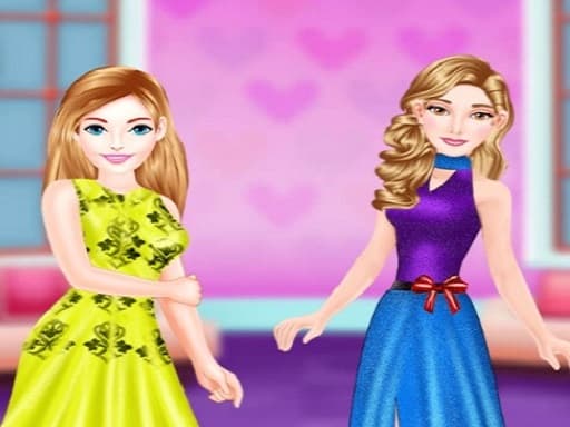 Fashion Short Hair Dress up game screenshot - 2 player - Free online game