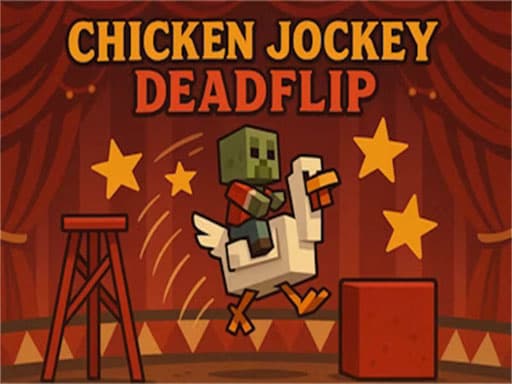 Captura de pantalla del juego Chicken Jockey Deadflip - arcade - Juego gratuito en línea