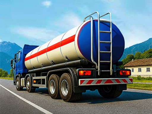 Oil Tanker Truck Parking Game game screenshot - action - Free online game