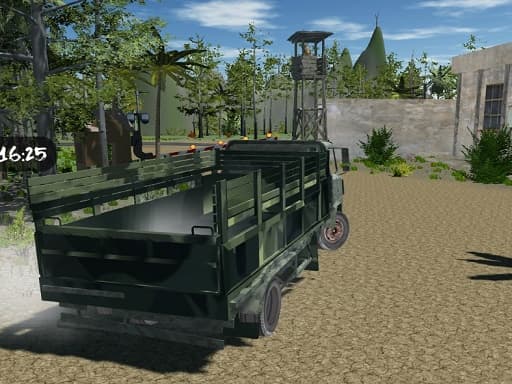 Captura de pantalla del juego Offroad Truck Army Driving - action - Juego gratuito en línea