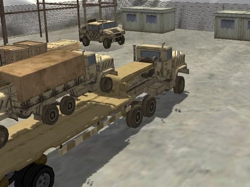 Captura de pantalla del juego Transport Army vehicle truck driving - action - Juego gratuito en línea