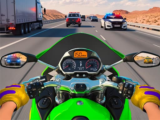 Moto Bike Highway Racing Game game screenshot - racing - Free online game