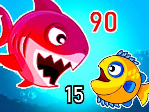 Fish Eat Getting Big game screenshot - 2 player - Free online game
