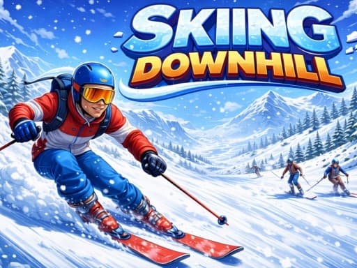Captura de pantalla del juego Skiing Downhill - clicker - Juego gratuito en línea