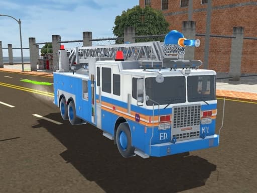 Captura de pantalla del juego Fire Truck Driving Simulator 2024 - action - Juego gratuito en línea
