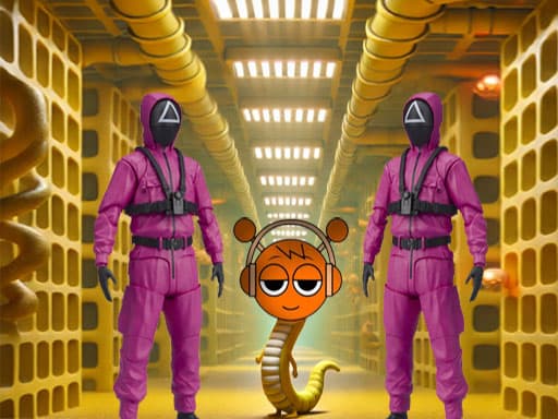 Captura de pantalla del juego Squid Game Sprunki Escaped Backrooms - adventure - Juego gratuito en línea