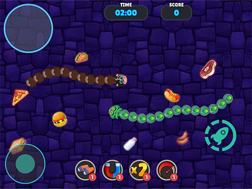 Snake War Multiplayer game screenshot - multiplayer - Free online game