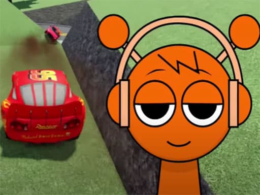 Captura de pantalla del juego Sprunki Stunt Driving Simulator - racing - Juego gratuito en línea