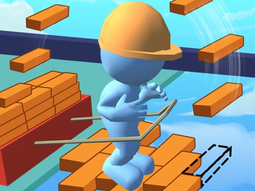 Captura de pantalla del juego Brick Rush 3D - racing - Juego gratuito en línea