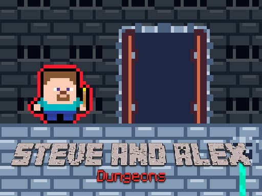 Steve and Alex Dungeons game screenshot - 2 player - Free online game