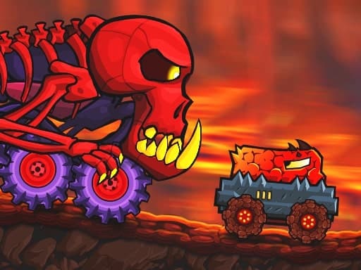 Car Eats Car: Volcanic Adventure 游戏截图 - racing - 免费在线游戏