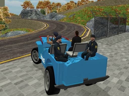 Captura de pantalla del juego Vehicle Transport Police Simulator - action - Juego gratuito en línea
