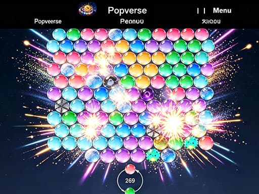 Captura de pantalla del juego Popverse: Bubble Shooter - shooting - Juego gratuito en línea