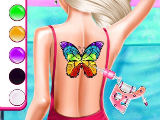 Fashion Tattoo Studio 4 game screenshot - girls - Free online game