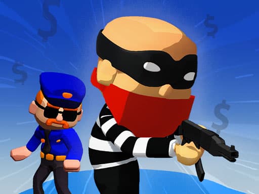 Captura de pantalla del juego Bank Robbery Puzzle Shooter - 3d - Juego gratuito en línea