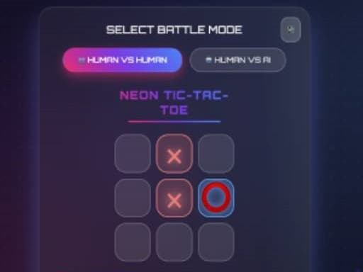 Tic tac toe with AI and multiplayer game screenshot - multiplayer - Free online game