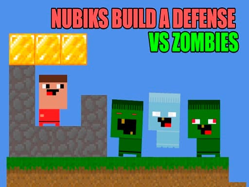 Nubiks build a defense vs zombies game screenshot - boys - Free online game