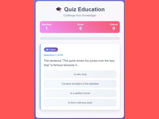 Quiz Education游戏截图 - clicker - 免费在线游戏