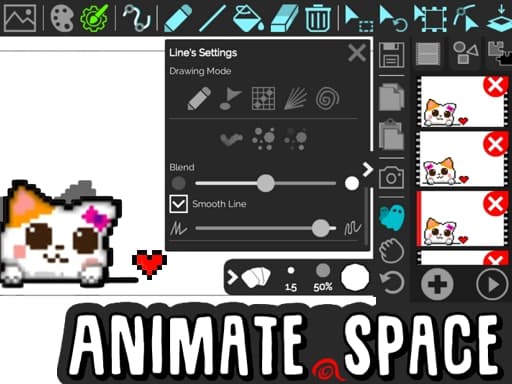 Captura de pantalla del juego Animate.Space: Create Animated GIF! - action - Juego gratuito en línea