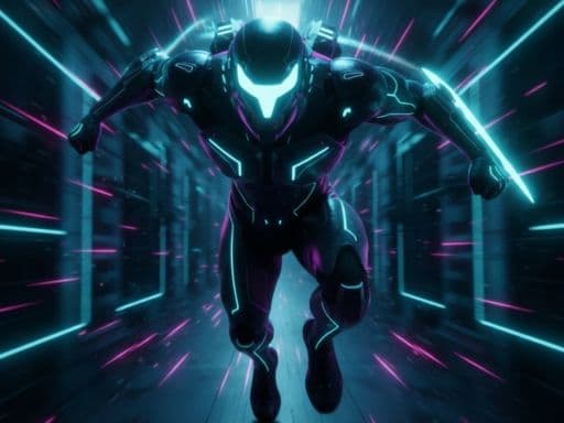Captura de pantalla del juego Neon Velocity - arcade - Juego gratuito en línea