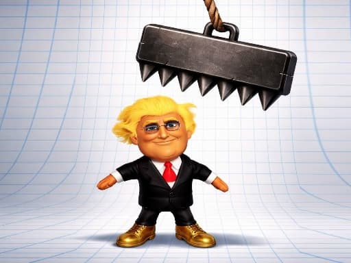 Captura de pantalla del juego Trump the Ragdoll - puzzles - Juego gratuito en línea