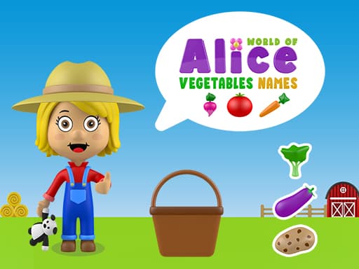 Captura de pantalla del juego World of Alice Vegetables Names - cooking - Juego gratuito en línea
