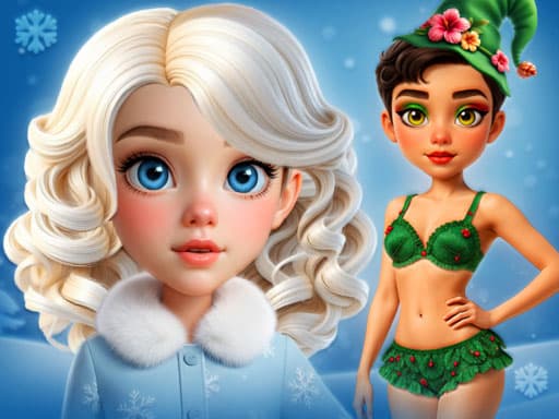 Captura de pantalla del juego Hot And Cold Winter Style - girls - Juego gratuito en línea