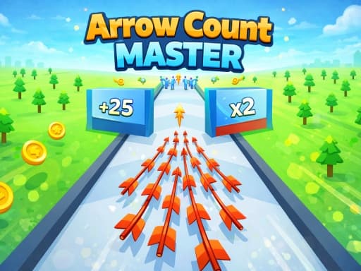 Captura de pantalla del juego Arrow Count Master - arcade - Juego gratuito en línea