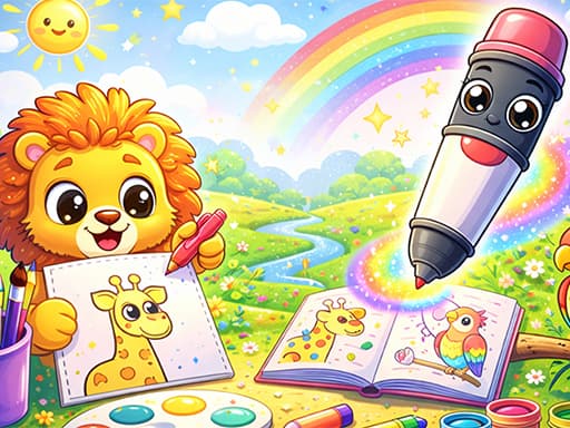 Magic Coloring Book for Little Artists游戏截图 - hypercasual - 免费在线游戏