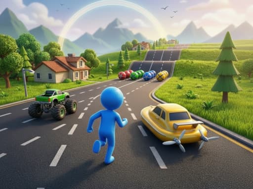Morph Racers game screenshot - racing - Free online game