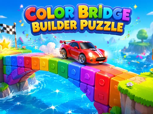 Captura de pantalla del juego Color Bridge Builder Puzzle - hypercasual - Juego gratuito en línea