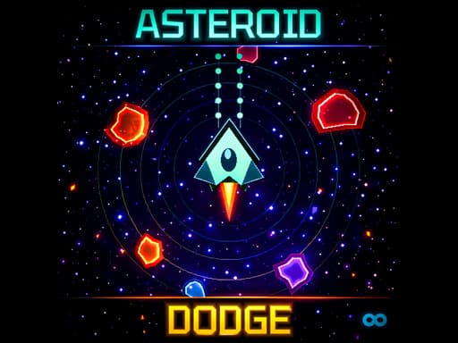 Captura de pantalla del juego Asteroid Dodge - arcade - Juego gratuito en línea