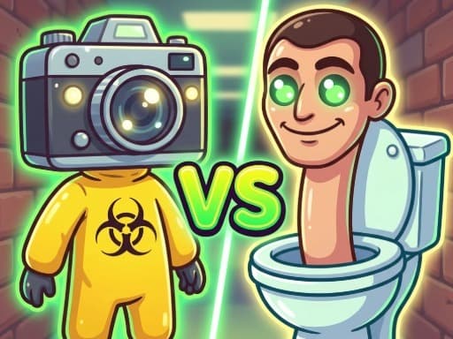 Skibidi in Backroom Hunter 2D游戏截图 - arcade - 免费在线游戏