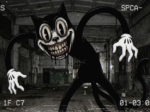 Captura de pantalla del juego Cartoon Cat Scary - action - Juego gratuito en línea