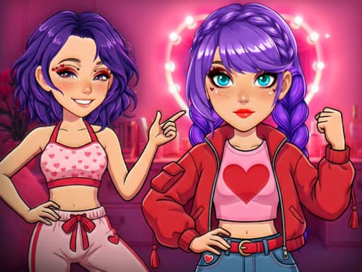 Romantic K Pop Transformation game screenshot - girls - Free online game