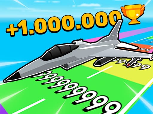 Obby: Fly the Farthest in an Airplane game screenshot - hypercasual - Free online game