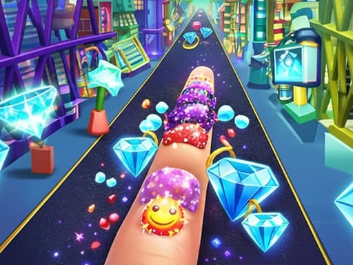 Nail Stack Run Challenge game screenshot - girls - Free online game