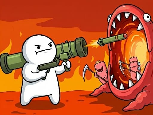 Captura de pantalla del juego Missile Dude RPG - shooting - Juego gratuito en línea