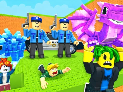 Escape Police for Brainrots游戏截图 - arcade - 免费在线游戏