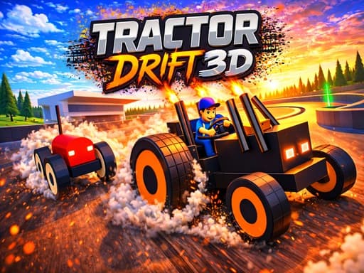 Tractor Drift 3D game screenshot - racing - Free online game