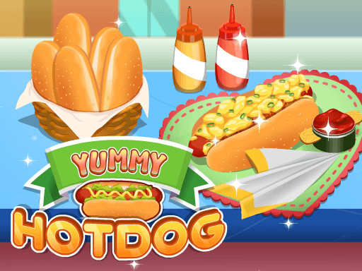Captura de pantalla del juego Yummy Hotdog 2 - girls - Juego gratuito en línea