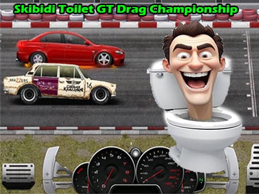 Captura de pantalla del juego Skibidi Toilet GT Drag Championship - racing - Juego gratuito en línea