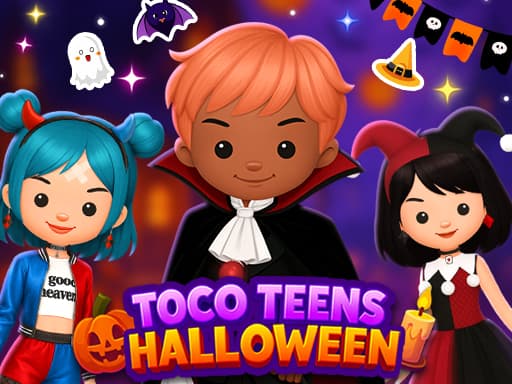 Toco Teens Halloween Party游戏截图 - girls - 免费在线游戏
