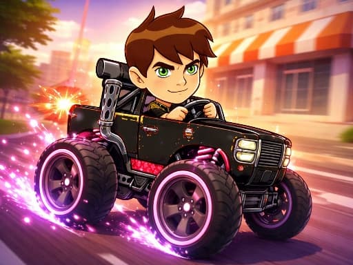 Ben Car Adventure game screenshot - racing - Free online game