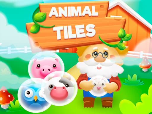Captura de pantalla del juego Animal Tiles - bejeweled - Juego gratuito en línea