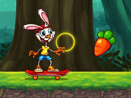 Rabbit Skater Game game screenshot - puzzles - Free online game