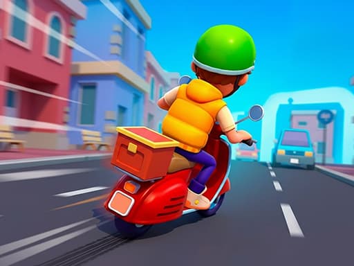Captura de pantalla del juego Package Deliver Game - racing - Juego gratuito en línea